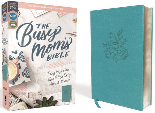 NIV Busy Mom's Bible, Comfort Print, Leathersoft, Teal