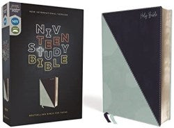 NIV, Teen Study Bible, Leathersoft, Teal/Blue, Comfort Print