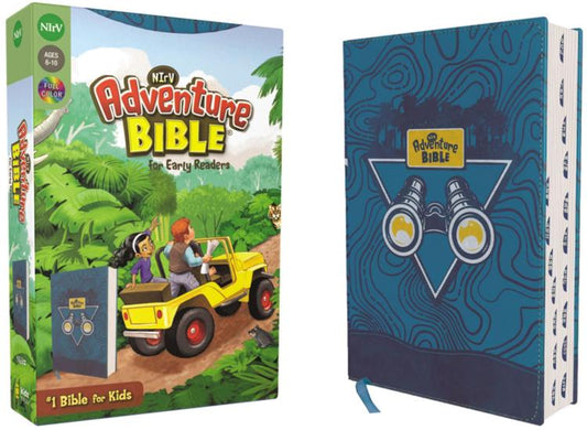 NIrV, Adventure Bible for Early Readers, Leathersoft, Blue, Full Color, Thumb