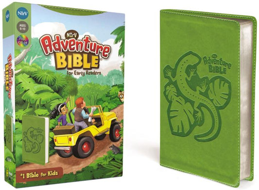 NIrV Adventure Bible For Early Readers (Full Color)-Green DuoTone