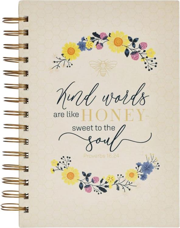Kind Words are Like Honey Spiral Journal - Proverbs 16:24