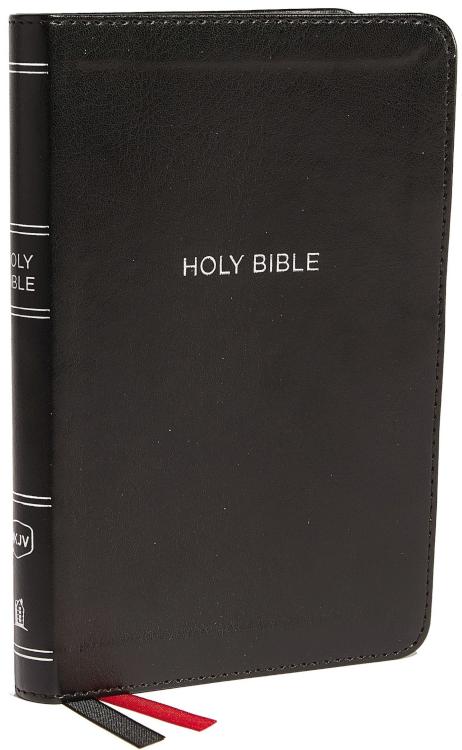 NKJV Compact Thinline Bible, Imitation Leather, Black