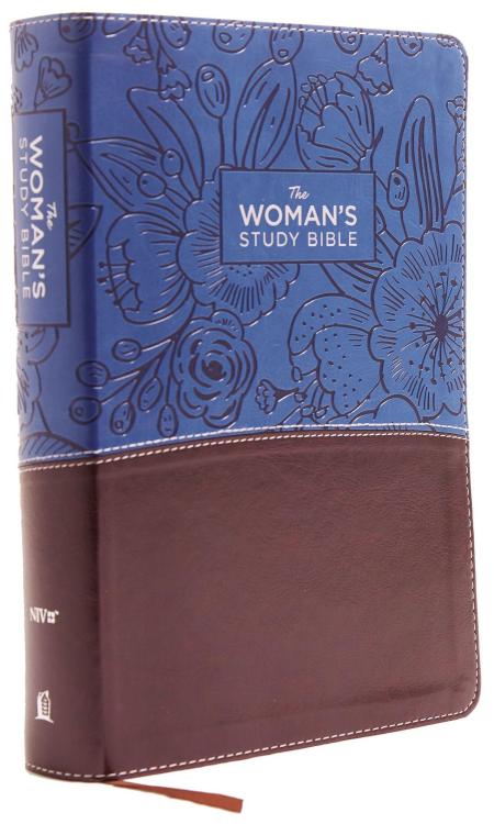NIV The Woman's Study Bible, Imitation Leather, Blue and Brown, Full-Color