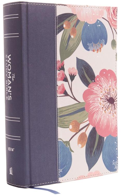 NIV The Woman's Study Bible, Cloth over Board, Blue Floral, Full-Color