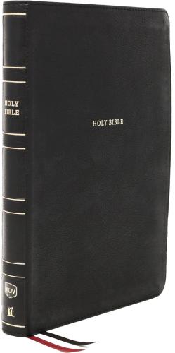 NKJV Holy Bible, Giant Print Center-Column Reference Bible, Black Leathersoft