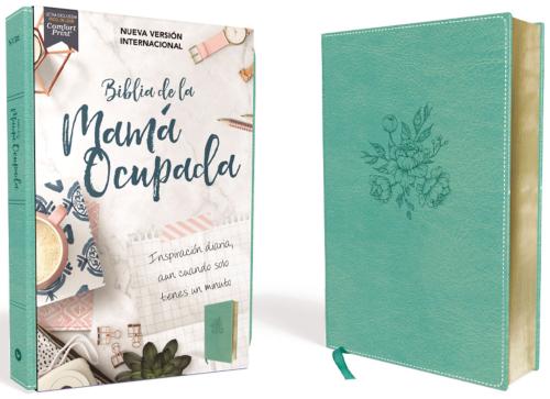 NVI, Biblia de la Mamá Ocupada, Leathersoft, Turquesa, Palabras de Jesús en Rojo, Comfort Print