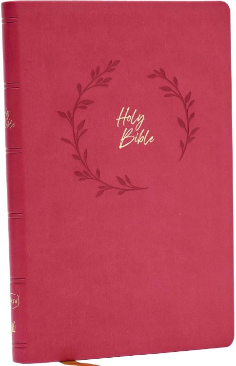 NKJV Value Ultra Thinline Bible, Comfort Print--soft leather-look, pink