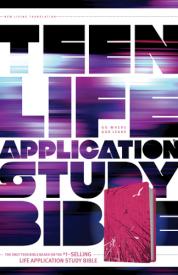 Tyndale NLT Teen Life Application Study Bible (LeatherLike, Pink), NLT Study Bible with Notes and Features, Full Text New Living Translation - Hardcover