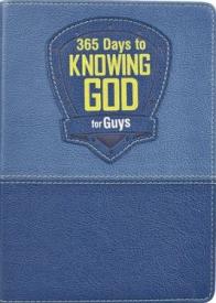 365 Days to Knowing God for Guys Devotional - Faux Leather Edition
