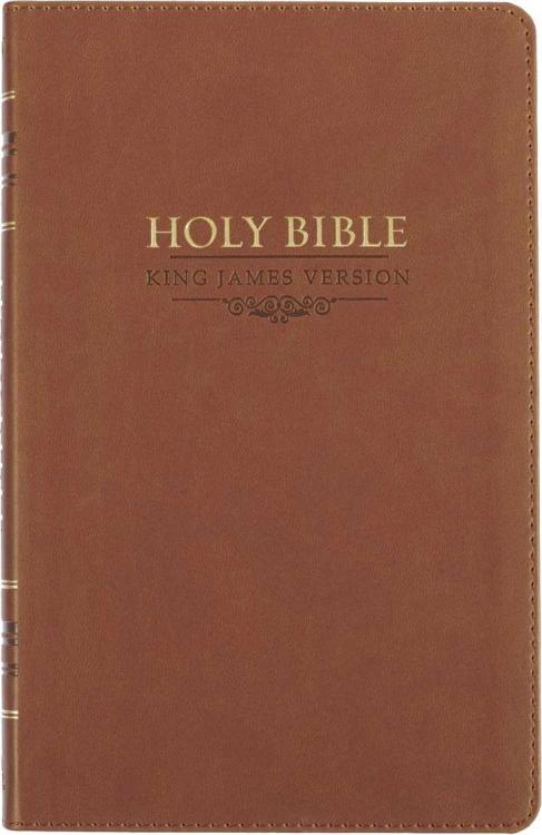 Saddle Tan Faux Leather Gift Edition King James Version Bible