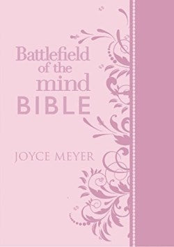 Battlefield of the Mind Bible: Renew Your Mind Through the Power of God's Word, Imitation Leather, Pink by: Joyce Meyer