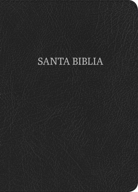 Biblia Reina Valera 1960 Compacta, Letra Grande, negro, piel fabricada | RVR 1960 Compact Bible Large Print Black, Bonded Leather