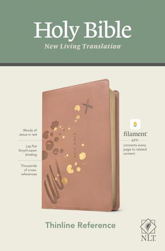 NLT Thinline Reference Bible, Filament Enabled Edition--soft leather-look, pink