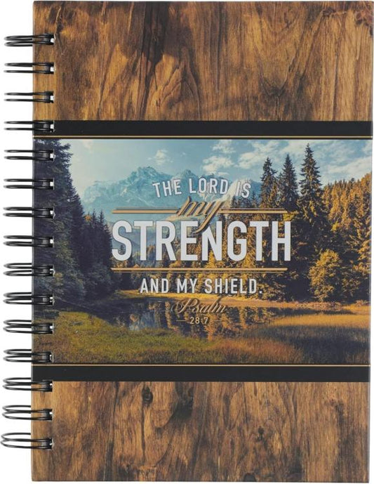 The Lord is My Strength Spiral Journal - Psalm 28:7