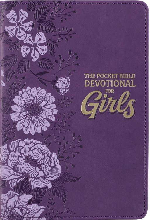 Pocket Bible Devotional for Girls Faux  Leather