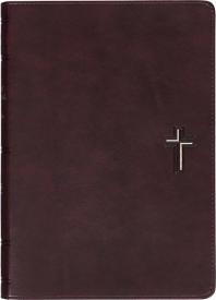 Cross Walnut Brown Faux Leather NLT Everyday Devotional Bible for Men