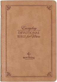Tan Faux Leather NLT Everyday Devotional Bible for Men