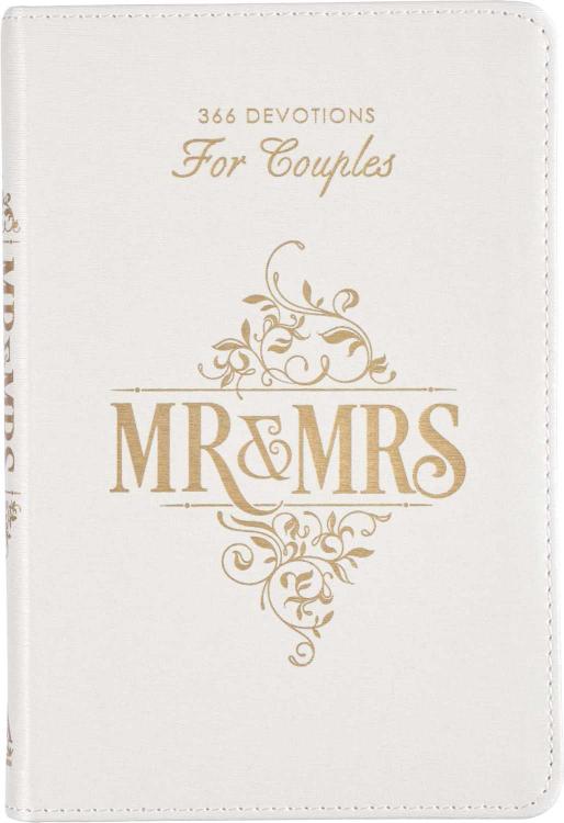 Devotional for Mr. & Mrs. White Faux Leather