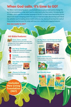 NLT GO Bible for Kids (with Glow-in-the-Dark Features), Orange Camo