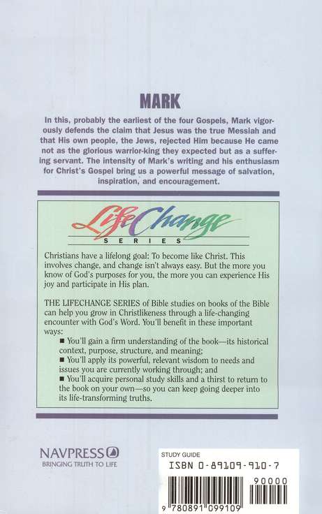 Mark, LifeChange Bible Study