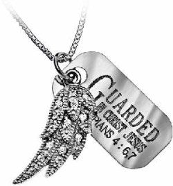 WING WITH GUARDED TAG  SILVER