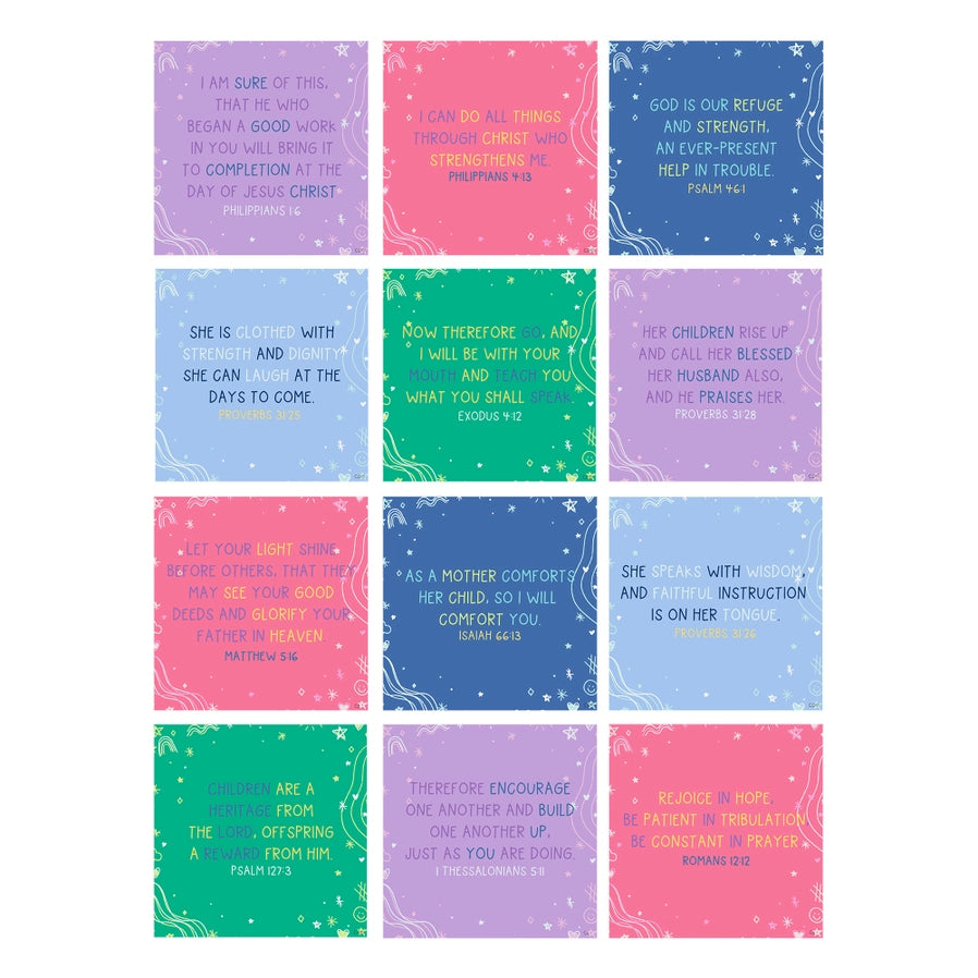 Verses For Mothers – Bible Verse Card Set with Display Stand