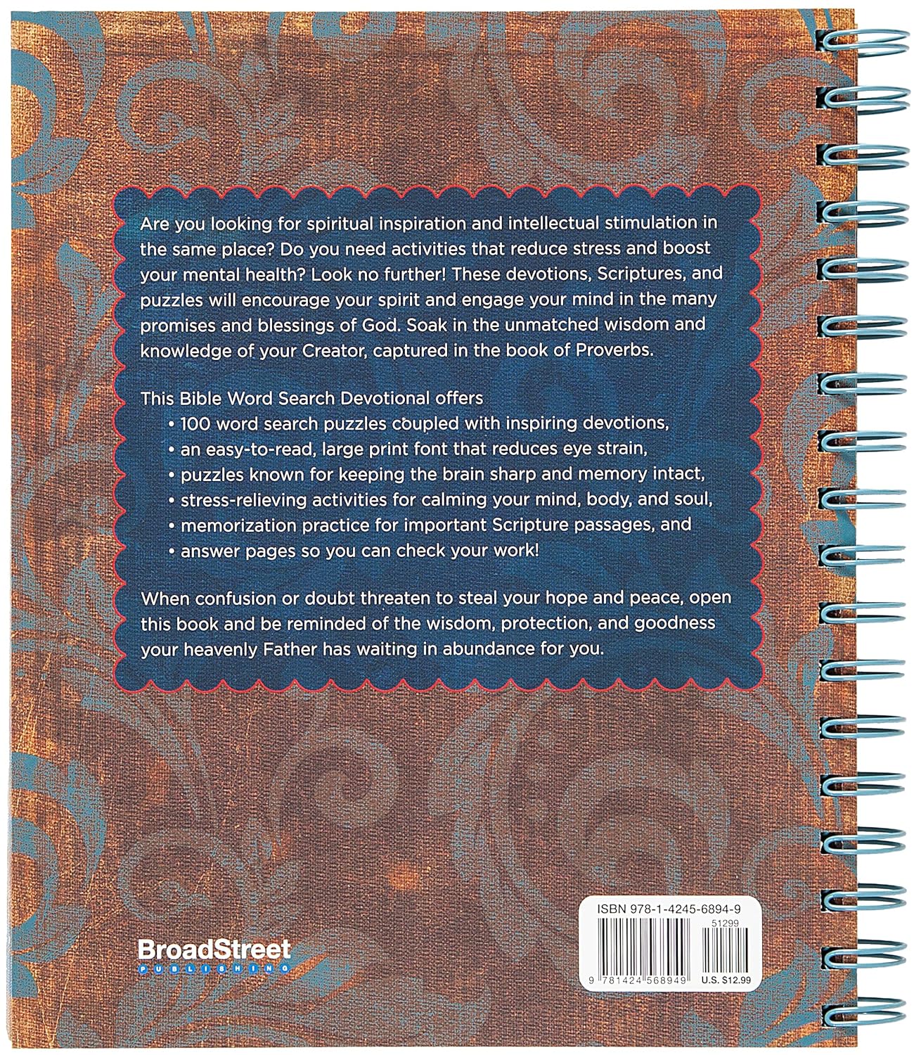 Bible Word Search Devotional: 100 Days of Wisdom from the Book of Proverbs