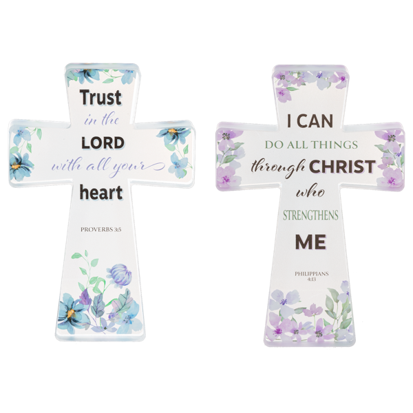 Bible Blessings Cross Figurine