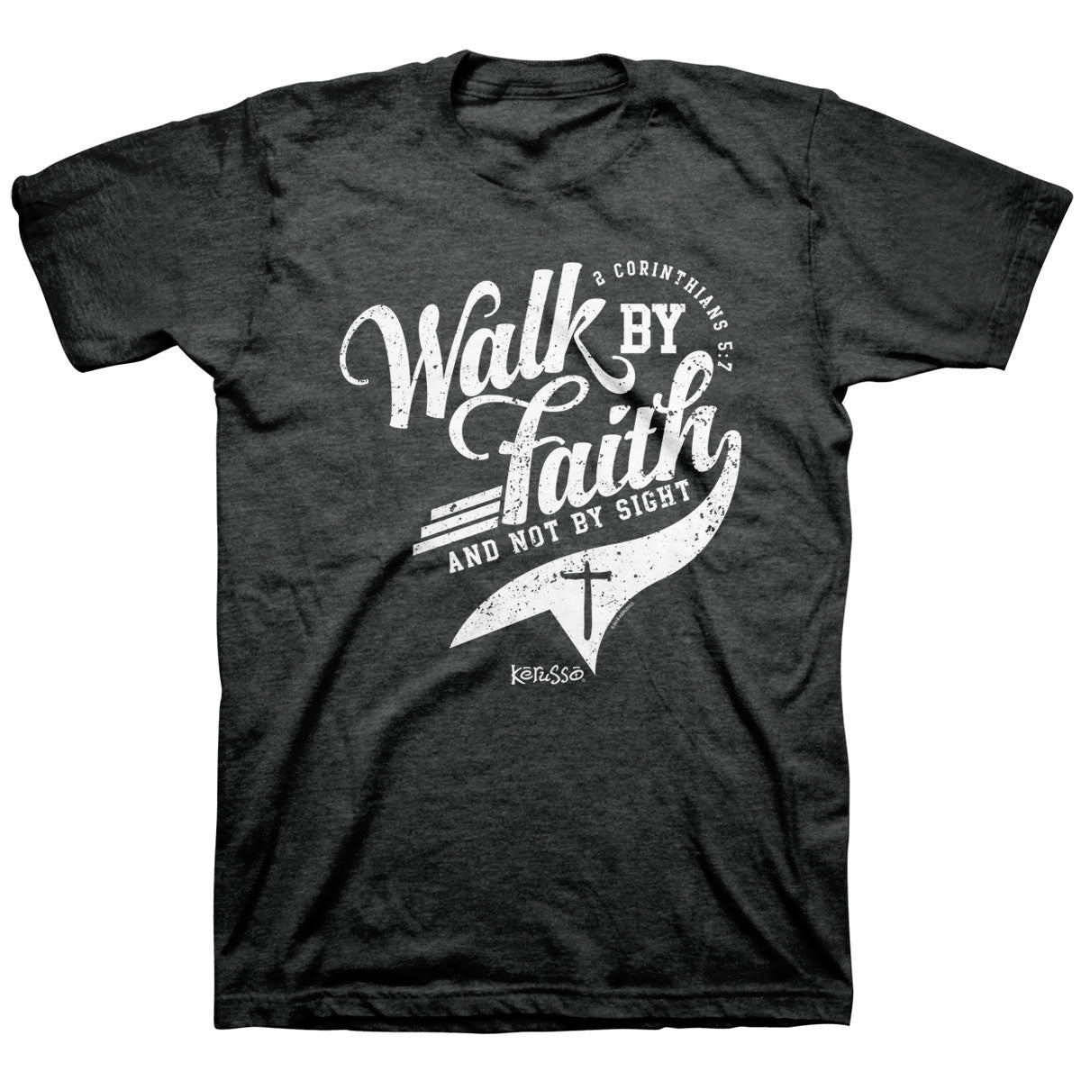 Kerusso Christian T-Shirt- Walk by Faith