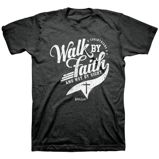 Kerusso Christian T-Shirt- Walk by Faith