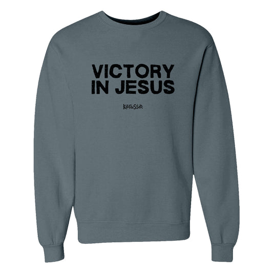 Mens Sweatshirt- Victory In Jesus