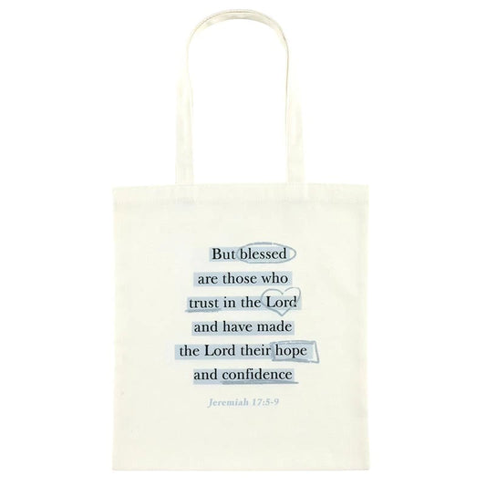 Notes Of Hope Canvas Tote - But Blessed Are Those Who