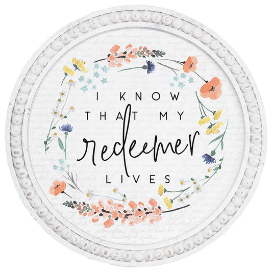My Redeemer Lives - Beaded Art Round