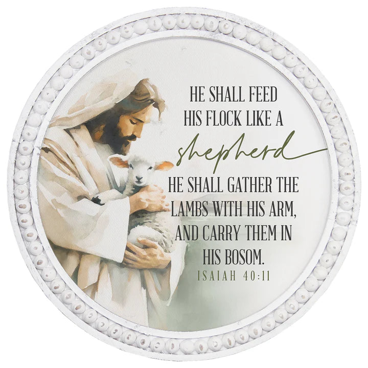 Like A Shepherd Jesus - Beaded Art Round
