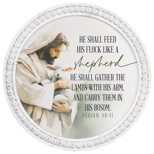 Like A Shepherd Jesus - Beaded Art Round
