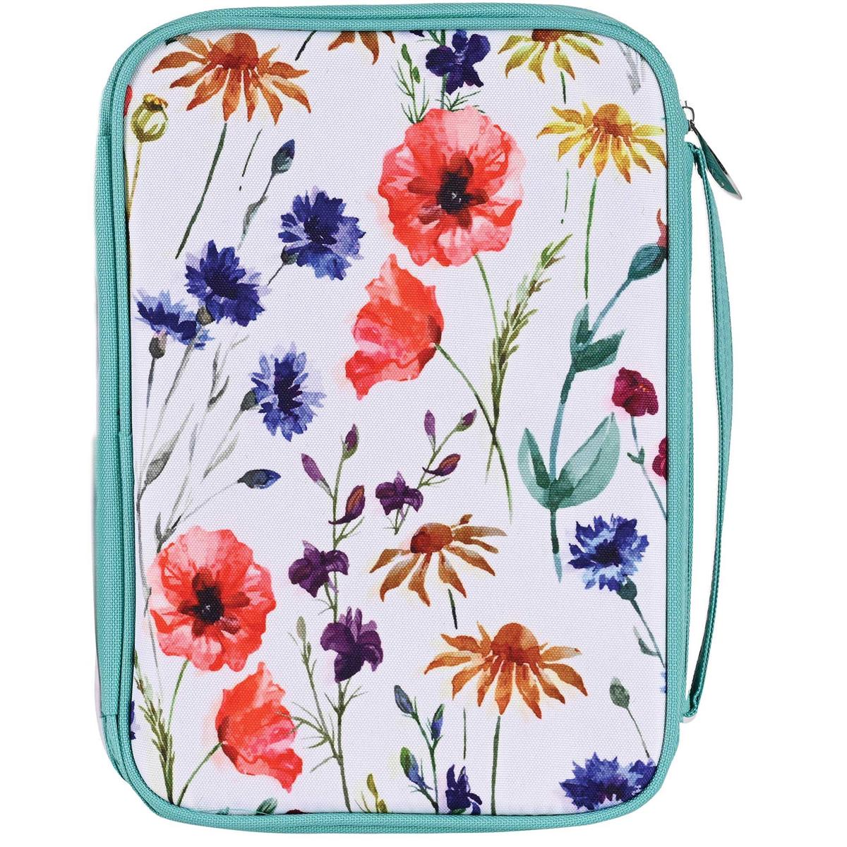 Bible Cover Floral I Am With You Lg