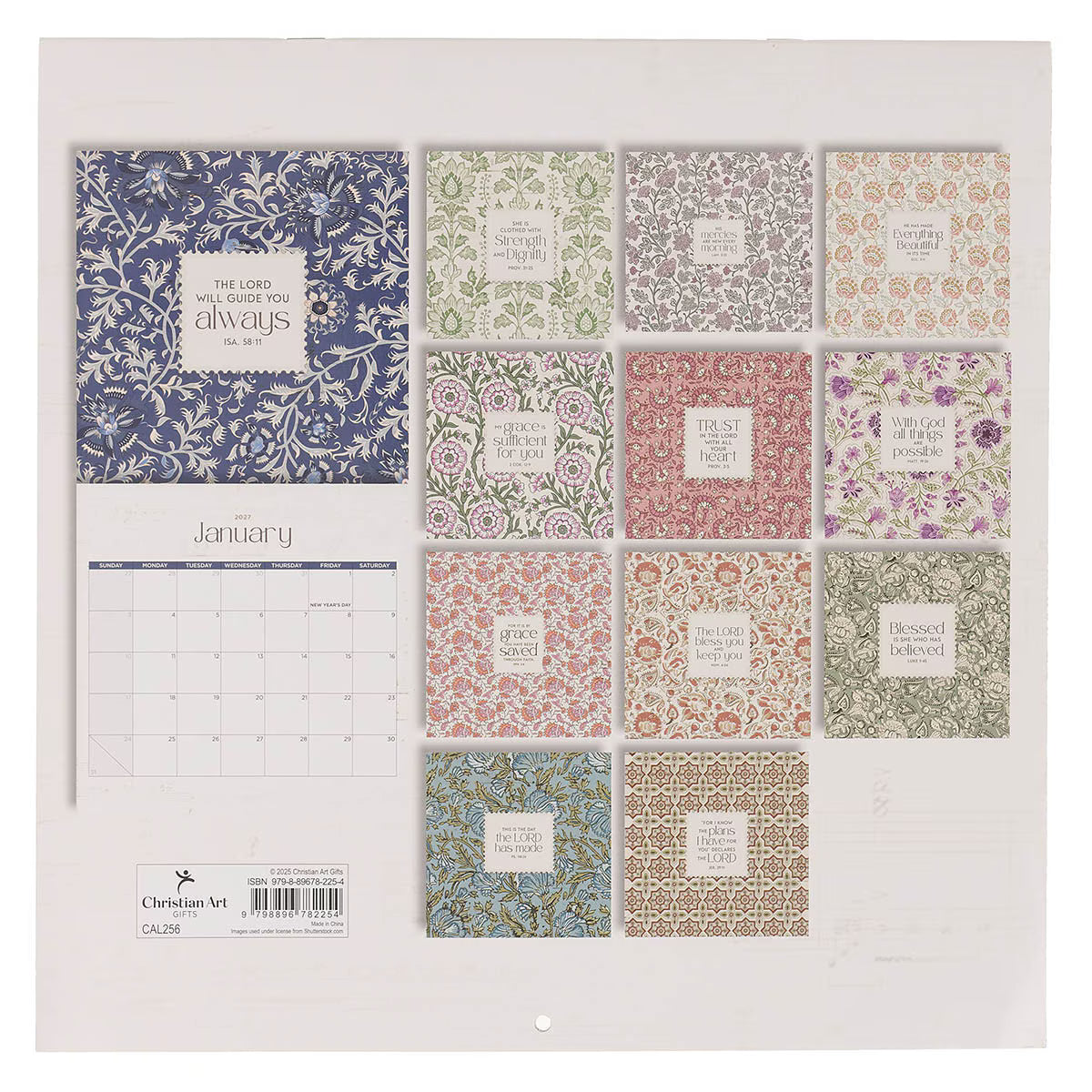 2027 Amazing Grace Large Wall Calendar