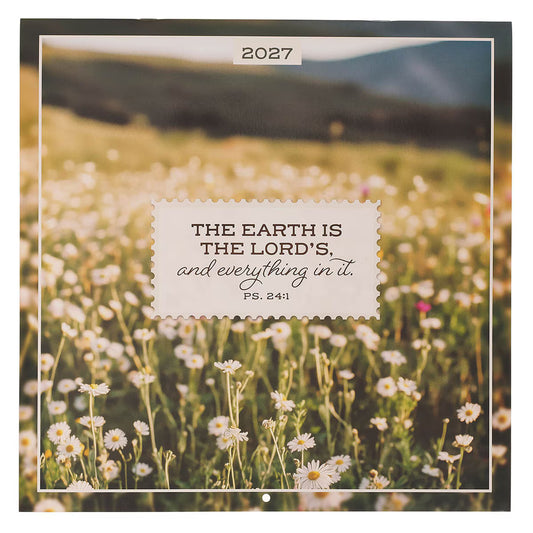 2027 The Earth is the Lord’s Large Wall Calendar - Psalm 24:1