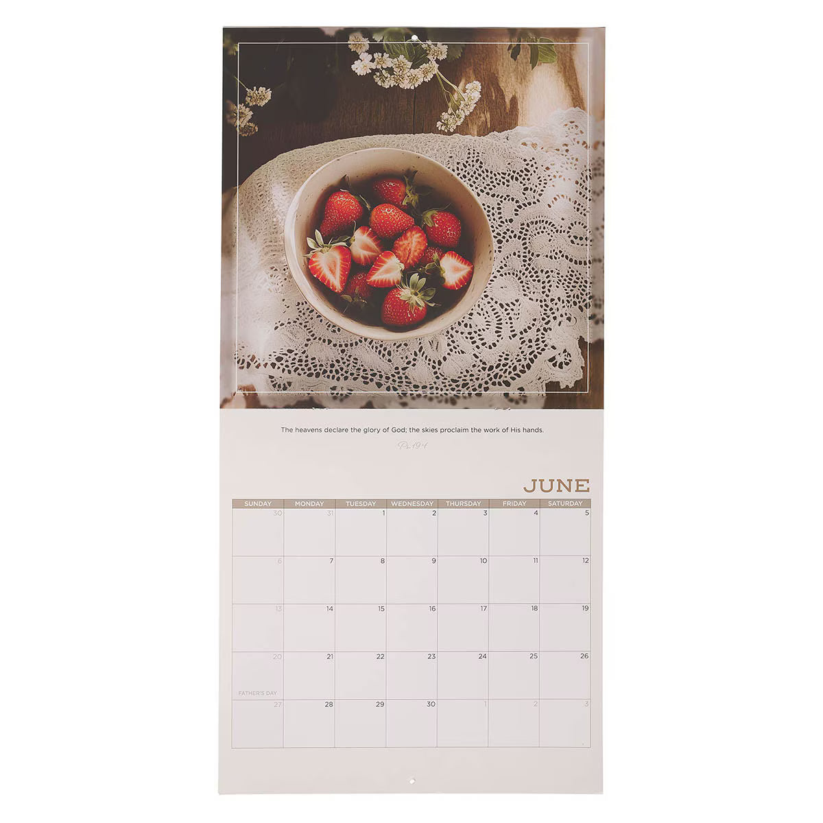 2027 The Earth is the Lord’s Large Wall Calendar - Psalm 24:1