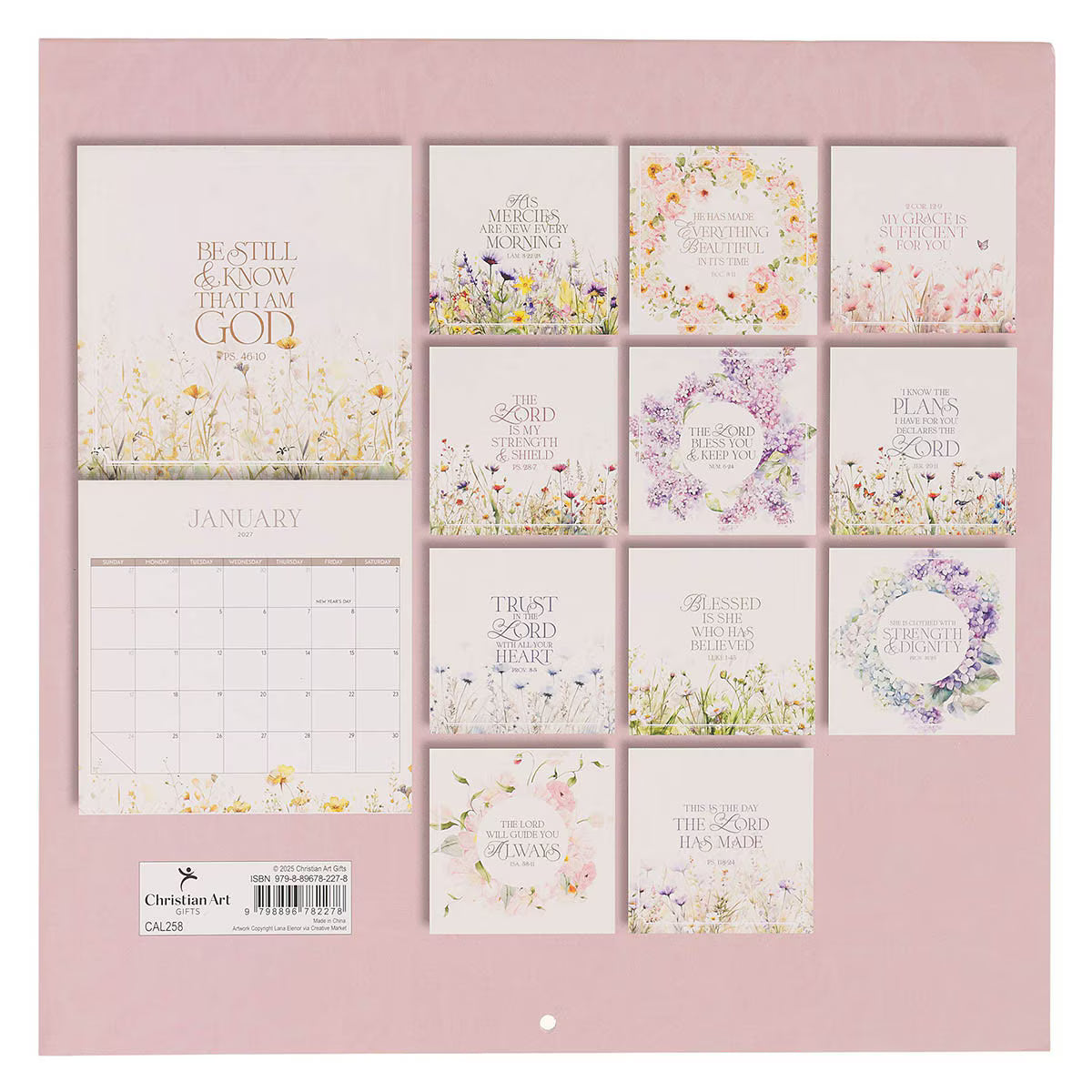 2027 This is The Day Large Wall Calendar - Psalm 118:24