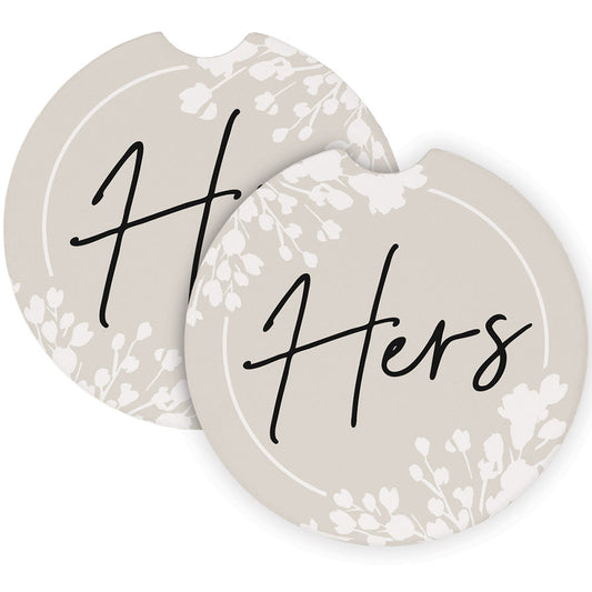 Hers His- Car Coasters