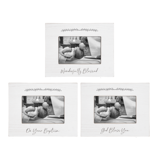 Baptism, God Bless You, Blessed 4x6 Frame