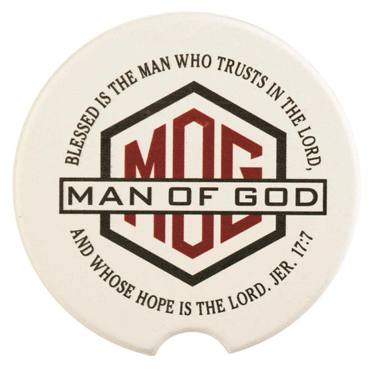 Car Coasters Man Of God 2-Pack