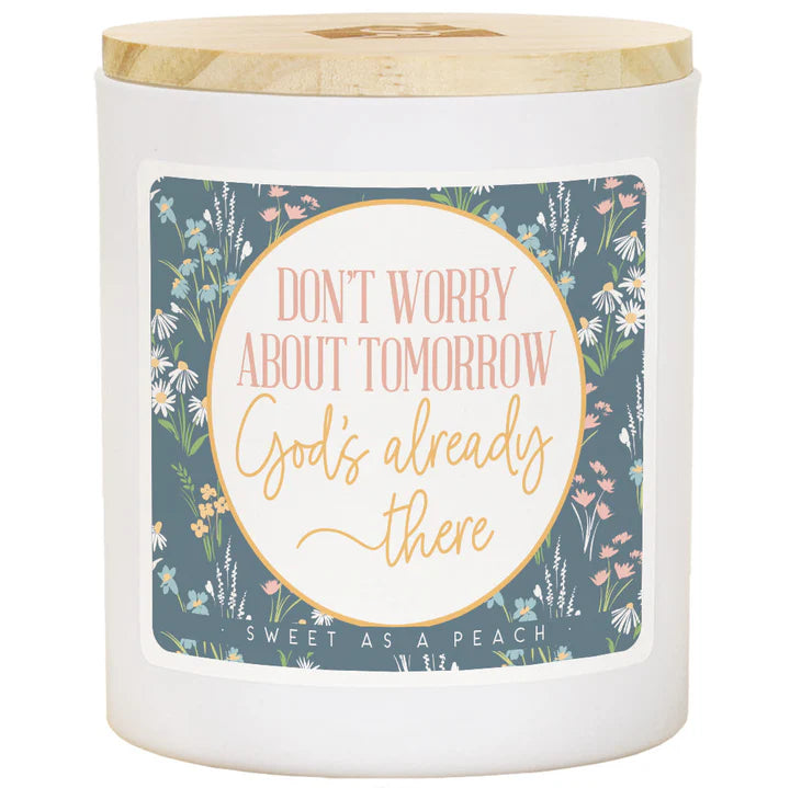 Candle-Worry About Tomorrow-Sweet as peach