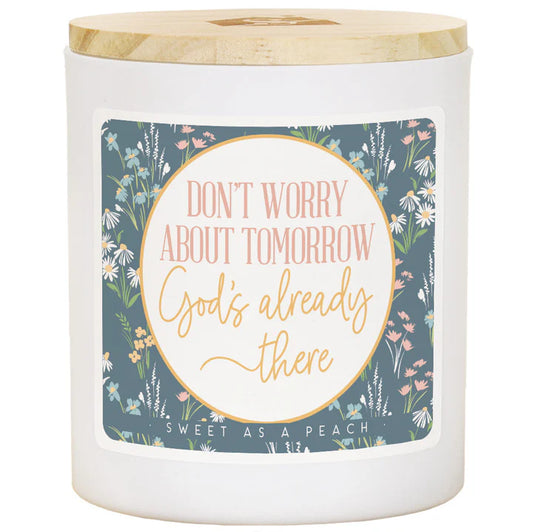 Candle-Worry About Tomorrow-Sweet as peach