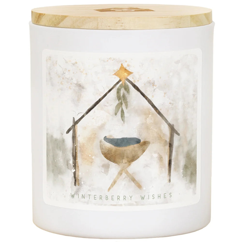 Manger Stable Art  Soy-Based Candle