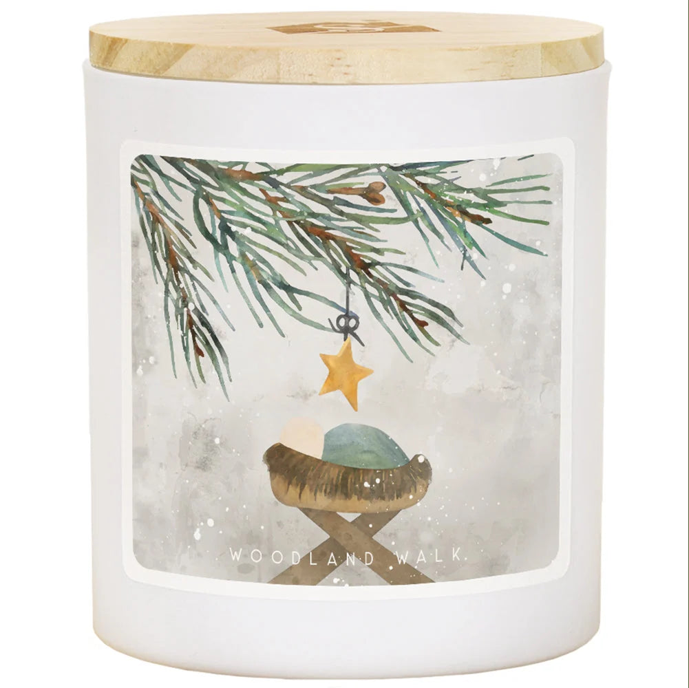 Manger Branch Art Christmas Soy-Based Candle