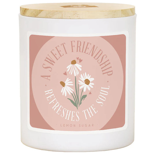 Candle-Floral Cross-Lemon Sugar