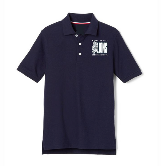 WOLCS Short Sleeve Pique Polo- Navy