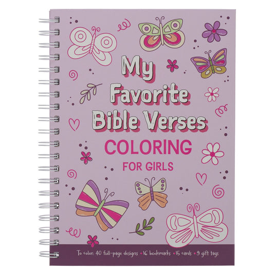 My Favorite Bible Verses Girls Coloring Book